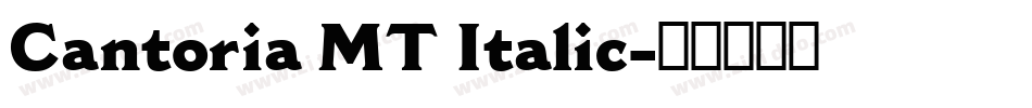 Cantoria MT Italic字体转换